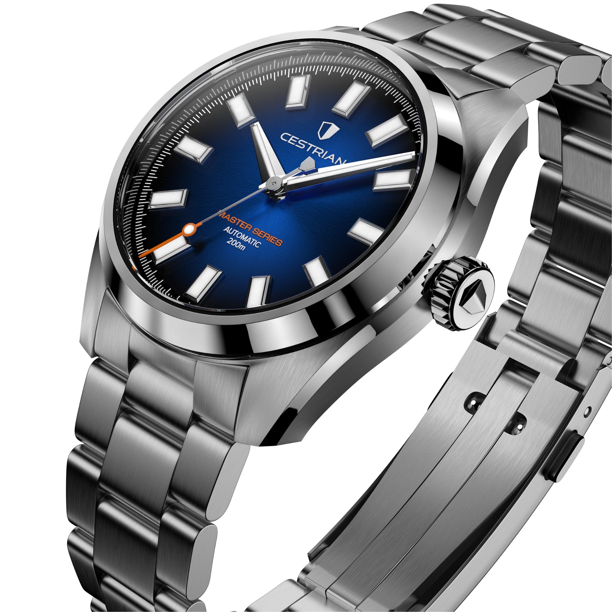 Cestrian Master Series V3 Blue Dial Steel Bracelet Automatic Men's Watch