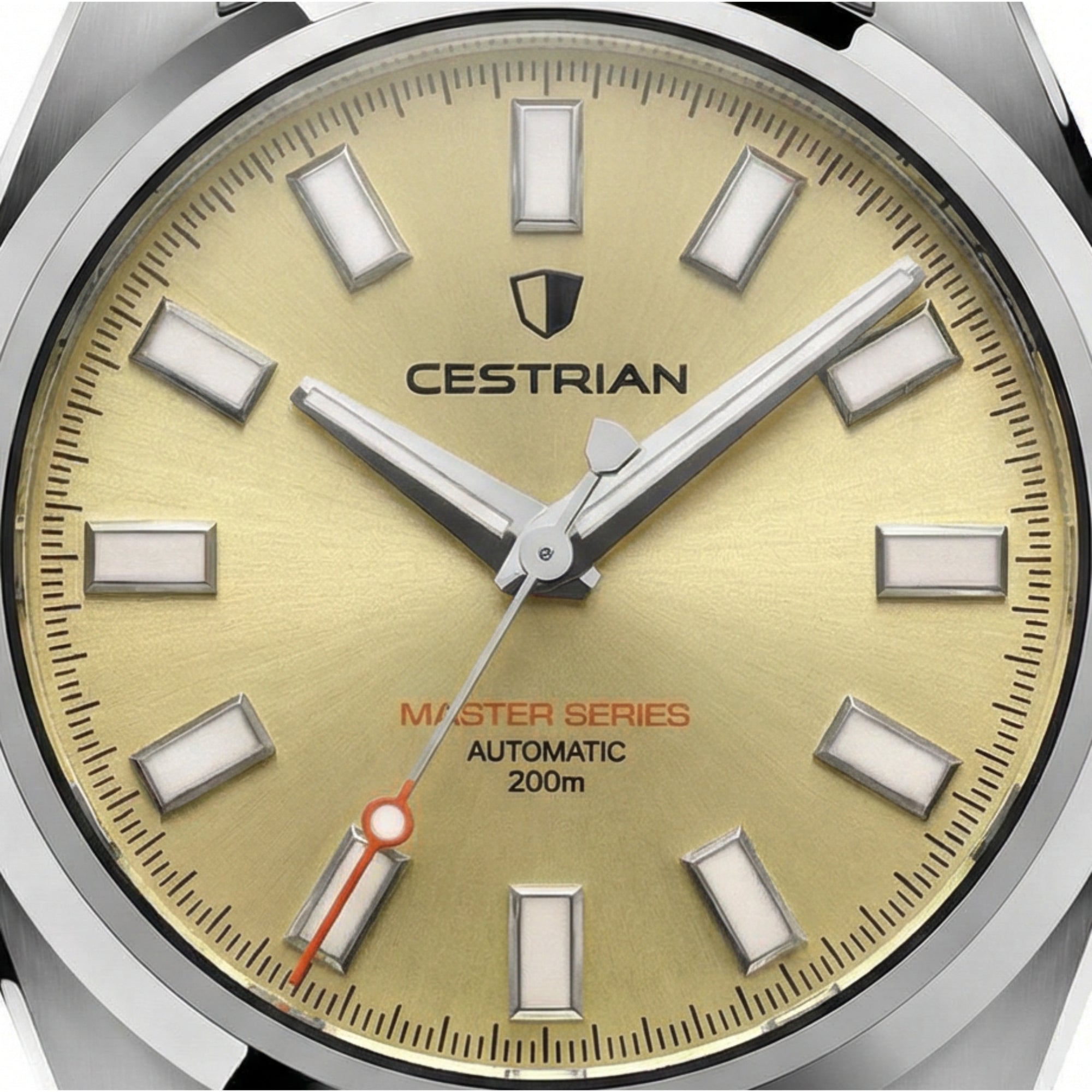 Cestrian Master Series V3 Champagne Dial Steel Bracelet Automatic Men's Watch