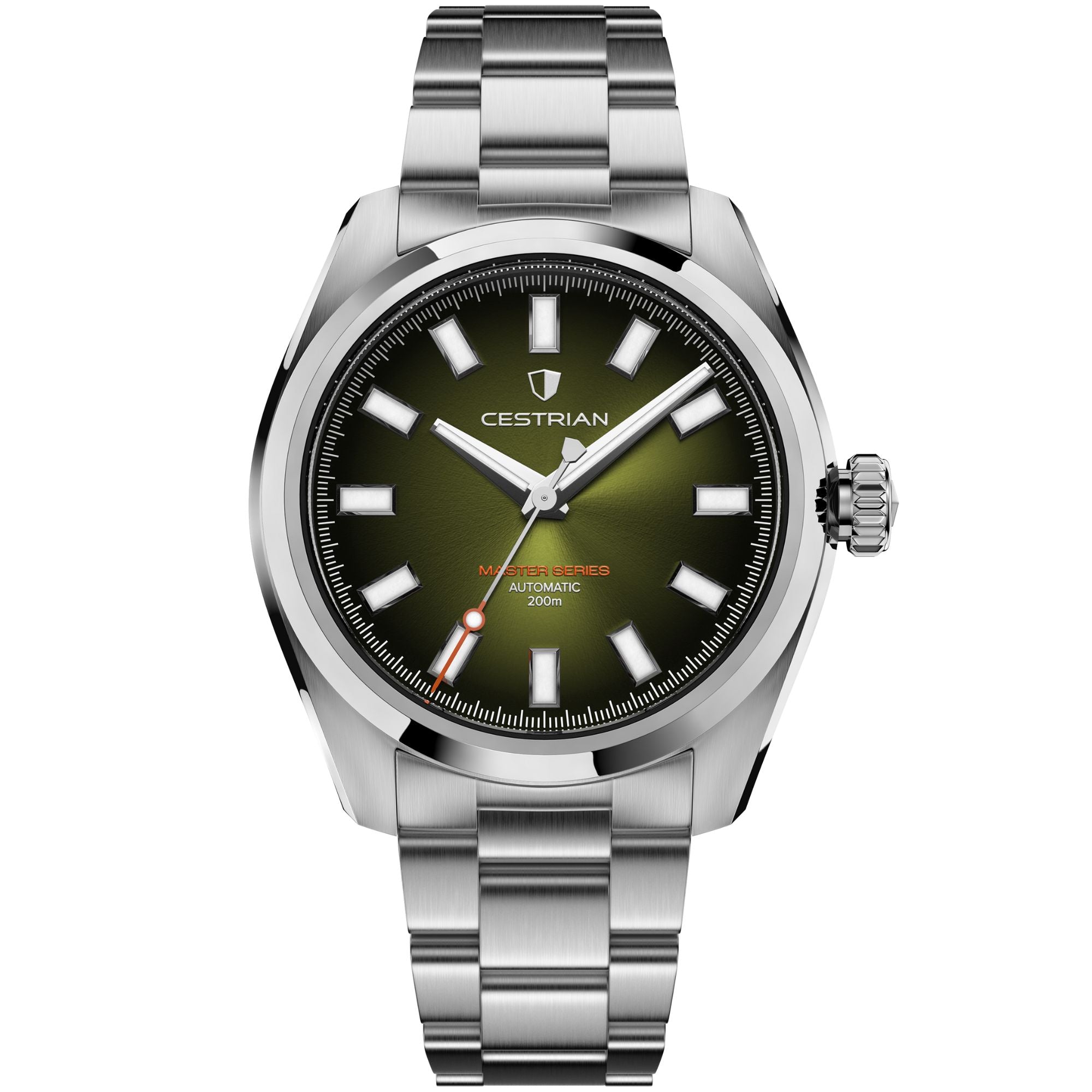 Cestrian Master Series V3 Green Dial Steel Bracelet Automatic Men's Watch