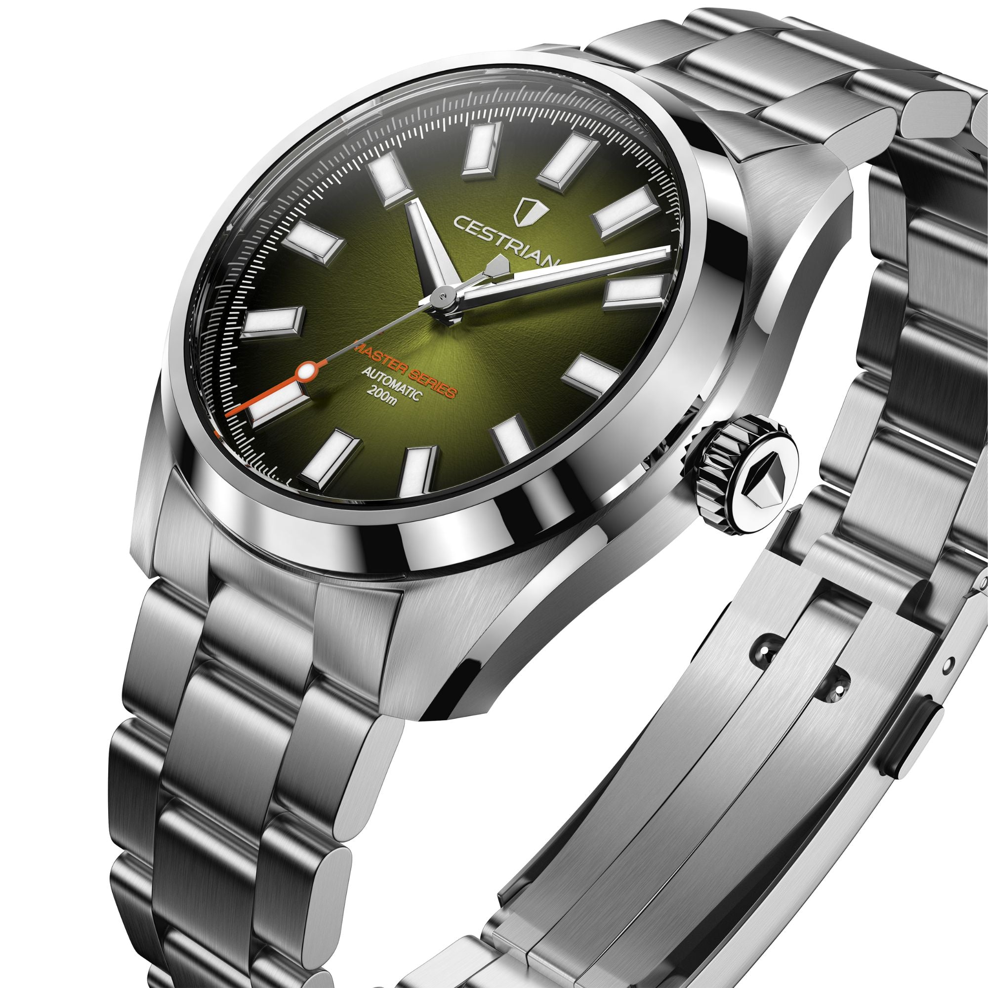 Cestrian Master Series V3 Green Dial Steel Bracelet Automatic Men's Watch