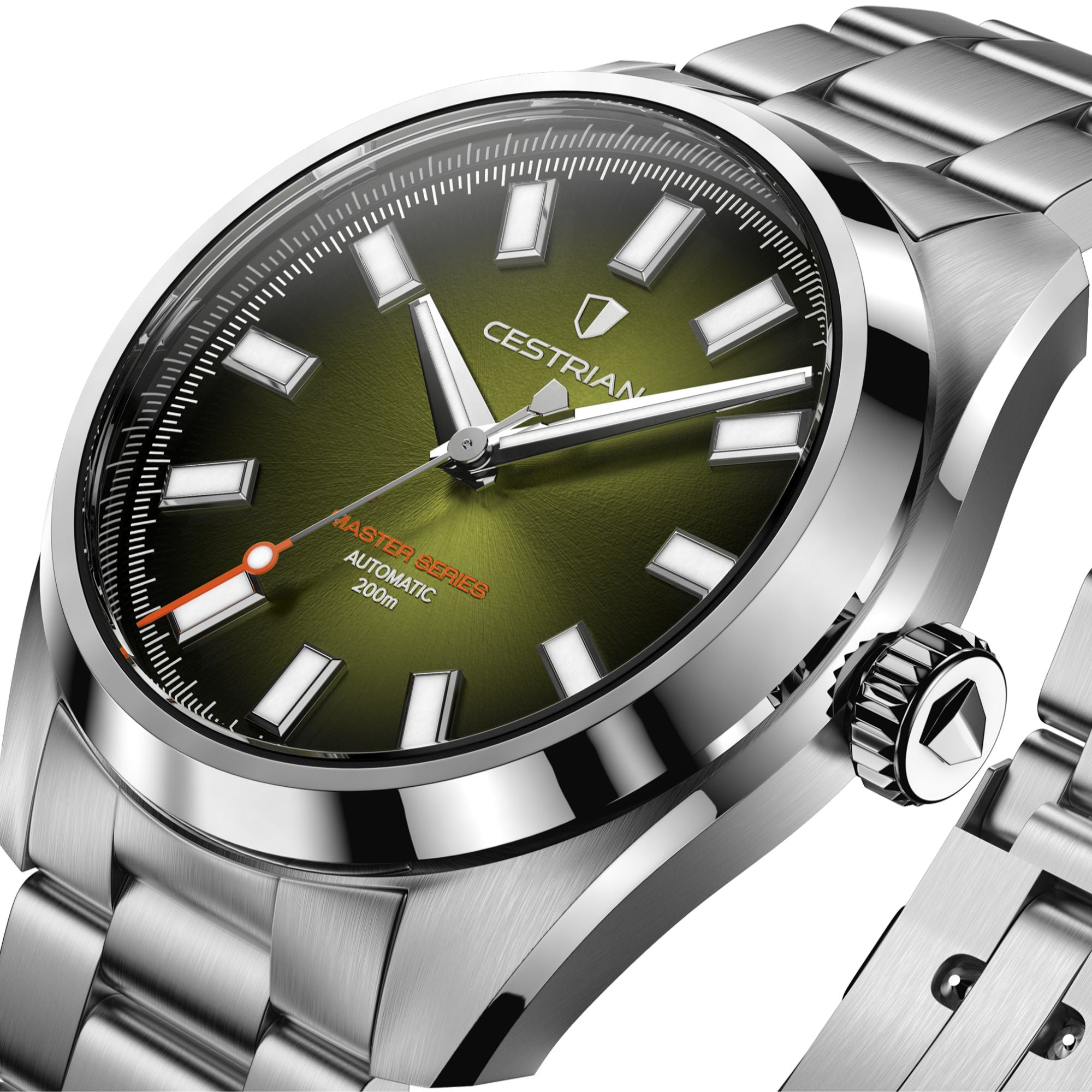 Cestrian Master Series V3 Green Dial Steel Bracelet Automatic Men's Watch