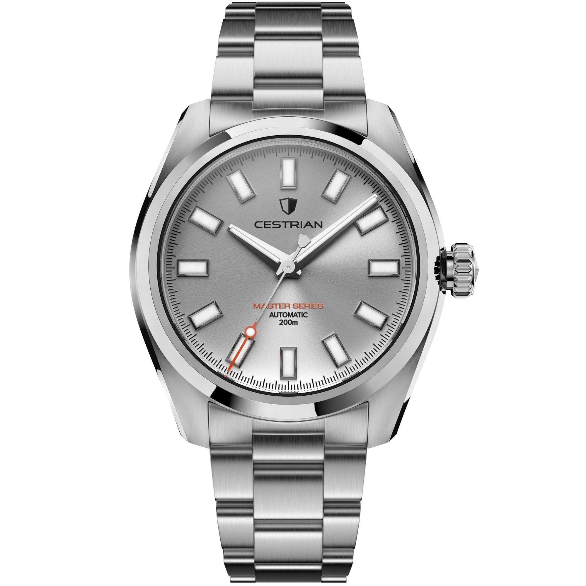 Cestrian Master Series V3 Silver Dial Steel Bracelet Automatic Men's Watch