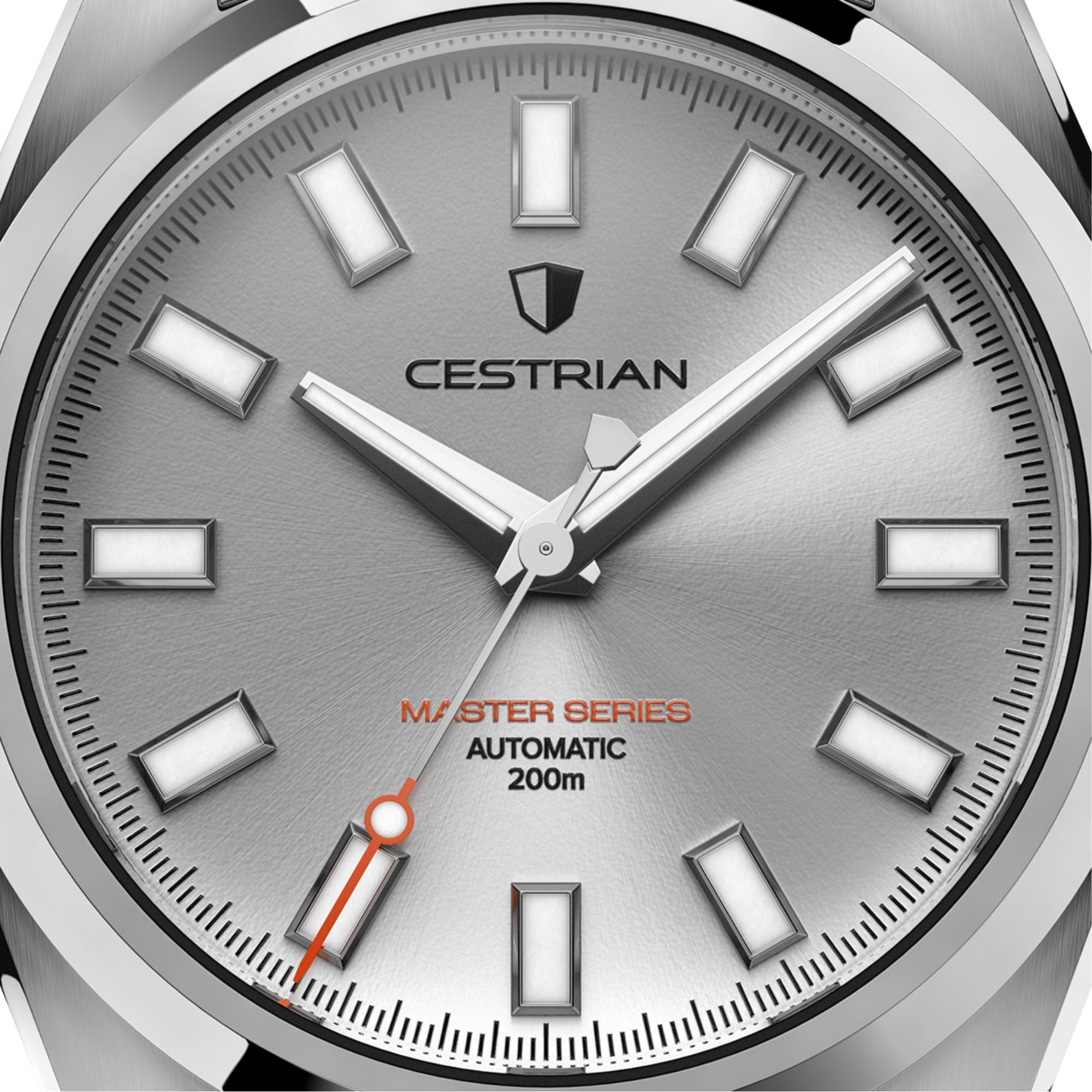 Cestrian Master Series V3 Silver Dial Steel Bracelet Automatic Men's Watch