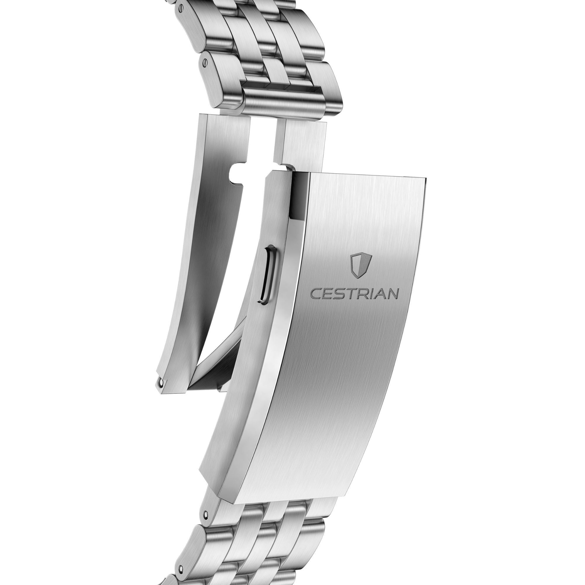 Cestrian Pro Dive Series White Dial Steel Bracelet Automatic 300m Men's Watch